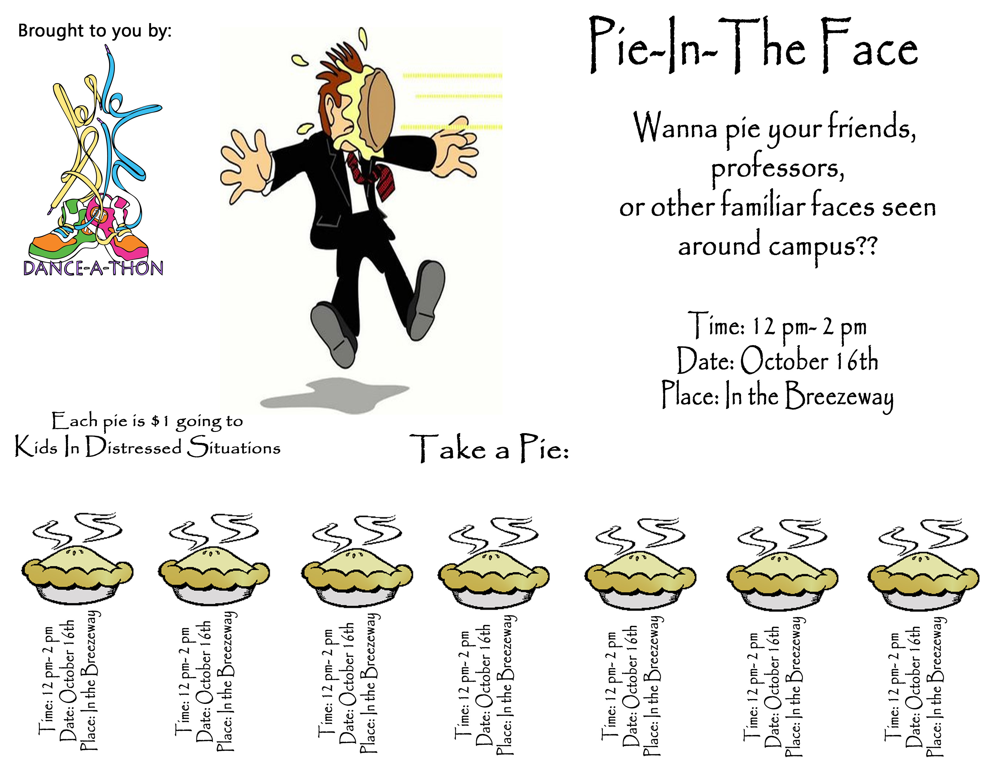 Dance A Thon Pie in the Face!